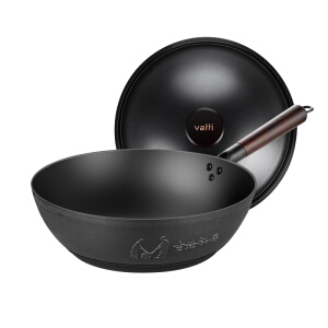 12预售! vatti 华帝 c3016 铸铁无涂层炒锅 30cm