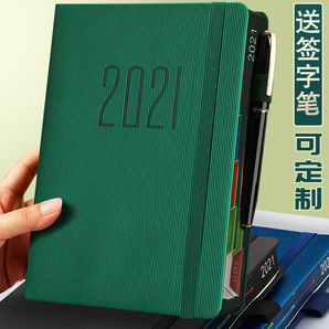 白金丽人 P-210 2021年日程本 A5/200张 墨绿色