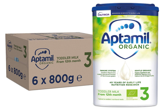 Aptamil  英国爱他美 有机版 3段婴儿奶粉 800 g *6