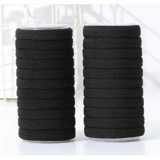 名柜高弹力发圈皮筋黑色20根