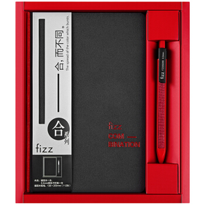 fizz 飞兹 FZ335009 手账本文具礼盒套装 红色 
