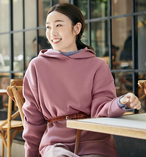 限尺码uniqlo优衣库430991女士针织连帽卫衣79元包邮