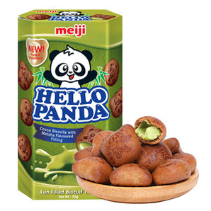 新加坡进口 Meiji/明治 熊猫夹心饼干 50g