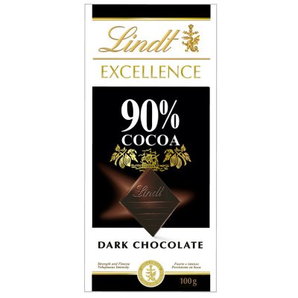 6日0点、移动专享： Lindt 瑞士莲 特醇排装 90%可可 黑巧克力 100克