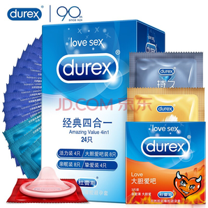 杜蕾斯durex避孕套共29只经典24+Love3+随机2片