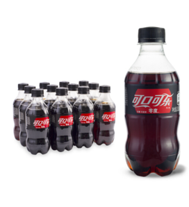限地区！ 24日0点：Coca-Cola 可口可乐 零度 Zero 汽水 碳酸饮料 300ml*12瓶 15.8元