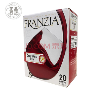 FRANZIA芳丝雅加州红系列干红葡萄酒 3L盒装 美国进口红酒