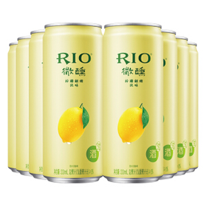 某东PLUS会员： RIO 锐澳 果酒 微醺系列 3度 柠檬味 330ml*8罐 *2件