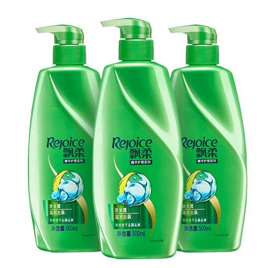 rejoice飘柔精华护理系列滋润去屑洗发露500ml3