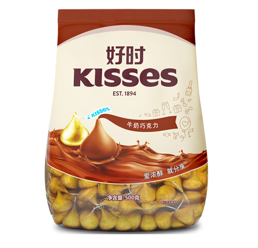 限华东hersheys好时kisses牛奶巧克力500g