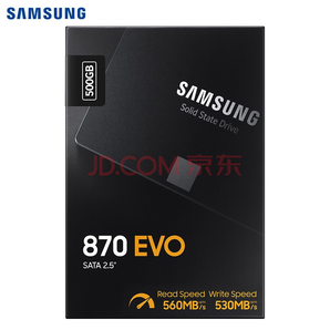 SAMSUNG 三星 870 EVO SATA3.0 2.5英寸SSD固态硬盘 500GB