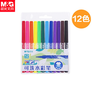 M&G 晨光 TCP92130 可水洗水彩笔 硬头款 12色 2.9元（包邮，需用券）