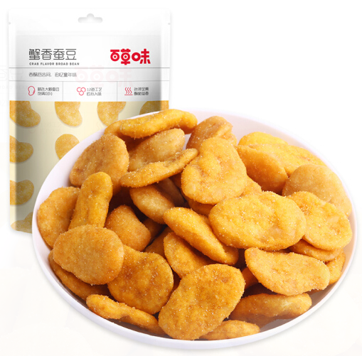 香浓酥脆百草味蟹香蚕豆180g袋