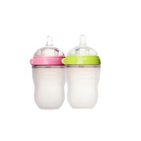 comotomo 可么多么 婴儿全硅胶奶瓶 粉色250ml+绿色250ml