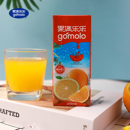 塞浦路斯进口gomolo果满乐乐100纯苹果汁250ml9盒新低149元包邮需领券
