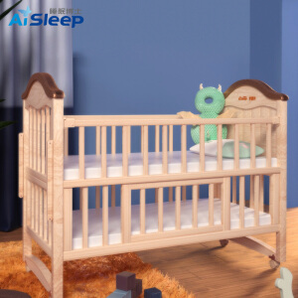 睡眠博士（AiSleep）多功能婴儿床环保实木拼接床摇篮婴儿床 1035*650*165mm+凑单品