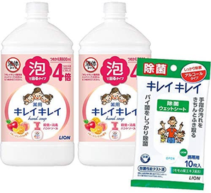 LION 狮王 kireikirei 液体洗手液补充装 800ml×2 水果香凑单到手￥76.06