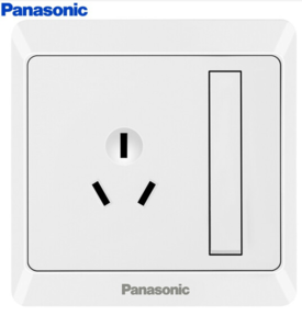 Panasonic 松下 WMWA608-N 86型墙面开关 16A3孔