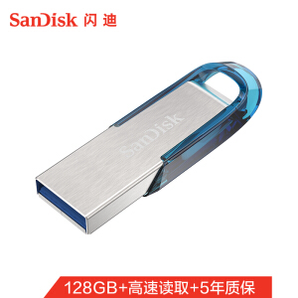 SanDisk 闪迪 酷铄 CZ73 USB3.0 闪存盘 蓝色 128GB