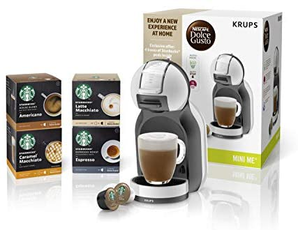 Krups 克鲁伯 Nescafé Dolce Gusto KP123B43 Mini Me胶囊咖啡机 含星巴克咖啡胶囊4盒（共48颗）  含税到手约￥483