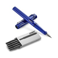 LAMY 凌美 狩猎者系列 钢笔+黑色墨水胆 5只装 蓝色 F尖