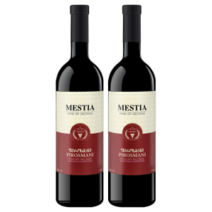 Mestia 梅斯蒂亚 皮罗斯曼尼半干红葡萄酒 750ml*2瓶  