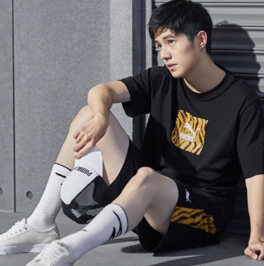 刘昊然同款!puma 彪马 57950701 男款运动t恤