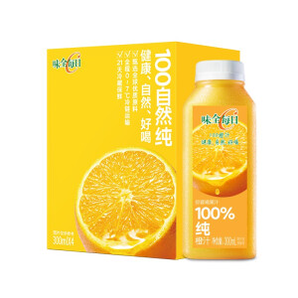 某东PLUS会员、限地区： WEICHUAN 味全 每日C橙汁 300ml*4 