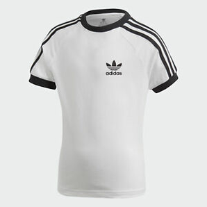 大码成人可穿！Adidas 阿迪达斯 Originals 3-条纹 儿童短袖T恤