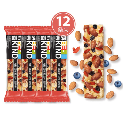 bekind缤善枸杞蓝莓巴旦木坚果棒35g12条