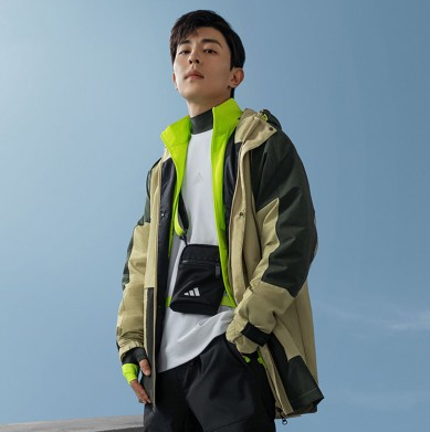 adidas阿迪达斯邓伦同款gf4016男士运动夹克外套