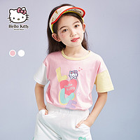 Hellokitty 儿童针织圆领短袖T恤