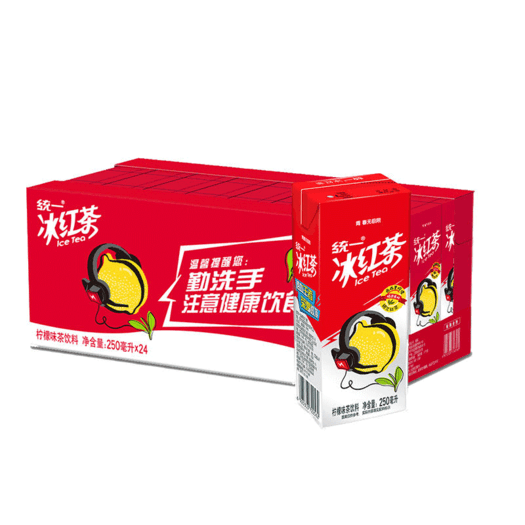百亿补贴统一太魔性柠檬红茶饮料250ml24盒