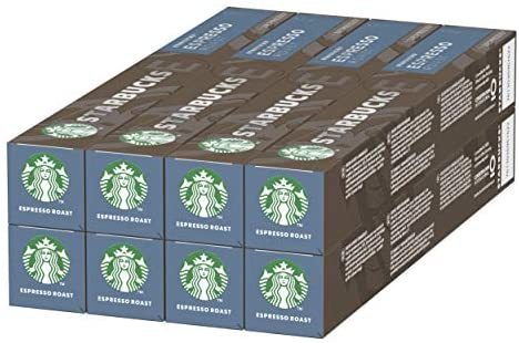 starbucks星巴克espressoroast胶囊咖啡bynespresso深度烘培80粒装含