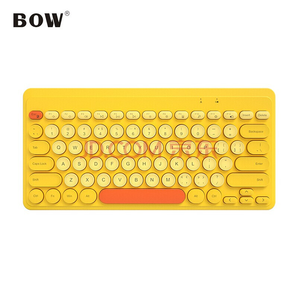 B.O.W 航世 K-610 无线键盘 柠檬黄