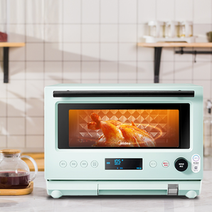 美的 蒸烤箱一体家用变频微波炉