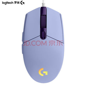 logitech 罗技 G102 第二代 便携游戏鼠标 淡紫色