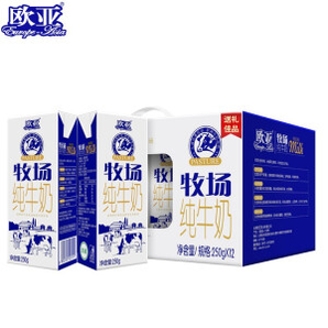 PLUS会员： Europe-Asia 欧亚 纯牛奶 250g*12盒 +凑单品