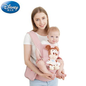 PLUS会员：Disney 迪士尼 婴儿背带腰凳 四季通用 粉色 103元（需买2件，用券，共206元包邮）
