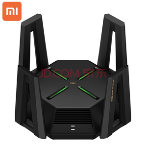 MI 小米 AX9000 三频9000M 2.5G无线路由器 WiFi 6增强版 黑色