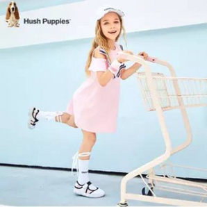 轻薄透气！Hush Puppies 暇步士 2020夏装新款花边洋气韩版公主裙（105~170码）4色