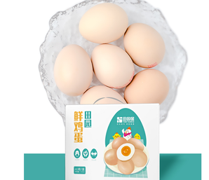 限地区！田园居 AA级初产鲜鸡蛋 40枚 约1.45kg 