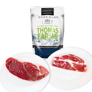 THOMAS FARMS 安格斯牛排套餐 1.2kg/袋6片(保乐肩3片+上脑3片)