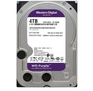 WD 西部数据 紫盘 WD40EJRX 监控机械硬盘 4TB（64M、5400RPM）