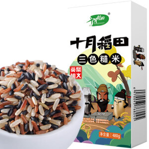 SHI YUE DAO TIAN 十月稻田 轻食三色糙米 480g