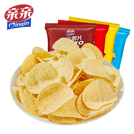 亲亲薯片清新黄瓜味60g8包119元包邮需用券