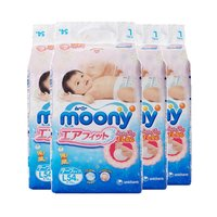 moony 腰贴型婴儿纸尿裤 L54片 4包装