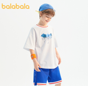 balabala 巴拉巴拉 正义联盟联名系列 中大童短袖套装