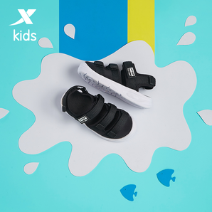 XTEP 特步 儿童包头运动凉鞋 