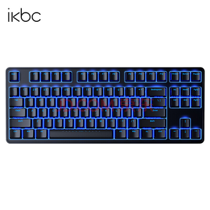 iKBC ikbc R300 机械键盘（Cherry MX轴、PBT、 87键、蓝色背光） 